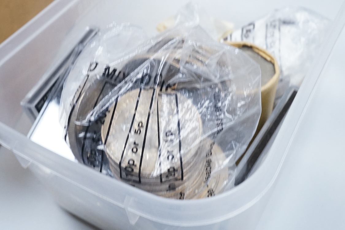 A group of modern commemorative crowns and decimal packs